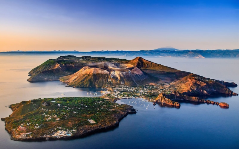 Island, Vurcanu, Earth, Village, Volcanic Island, Italy, Aeolian Islands, Vulcano Island, 1080P, Islet