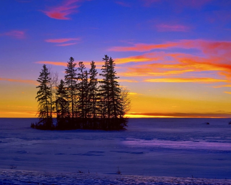 orange Color, dawn, tranquil Scene, dusk, season, silhouette, sunrise - Dawn, water, blue, scenics, land, snow, 720P, red, scenics - nature, summer, twilight