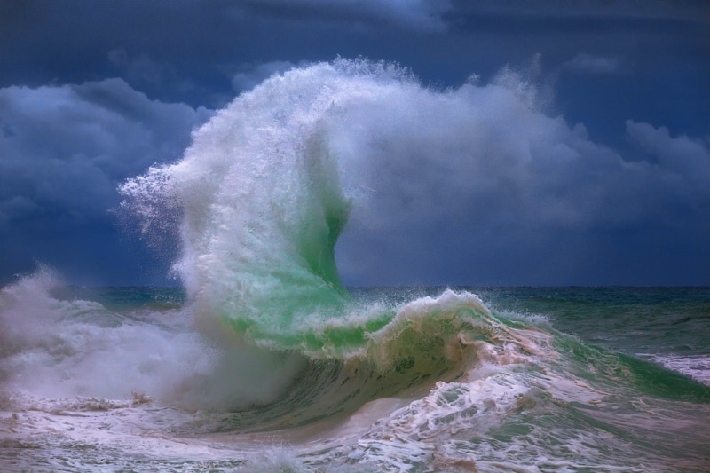 clouds, waves, water, wind, 720P, sea, landscape, nature