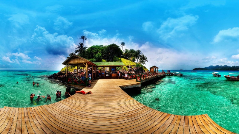 america, island, summer, sea, 2K, hd, colombia, koralnen, san, andres, caribbean