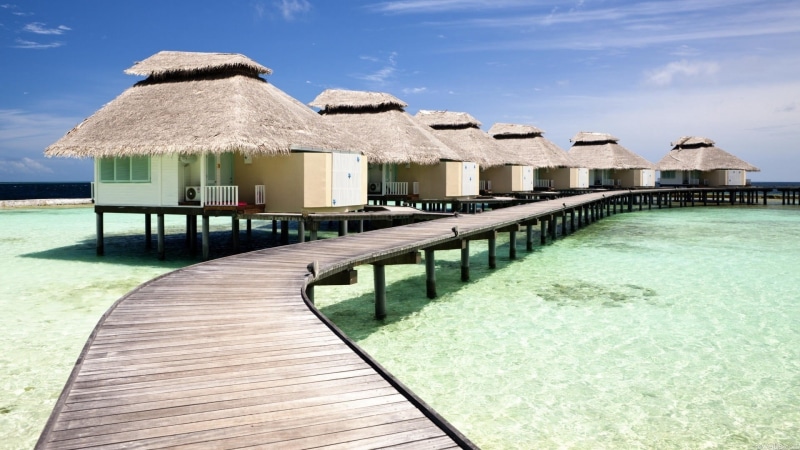 landscape, tourism, maldives, travel, travel Locations, summer, sand, pier, house, idyllic, coastline, architecture, vacations, caribbean Sea, no People