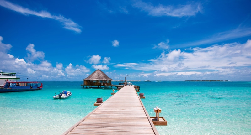 summer, horizon over water, landscape, french Polynesia, caribbean Sea, maldives, holiday, travel, brown, people, jetty, pier, sea, sand, 2K, sky, south Male Atoll