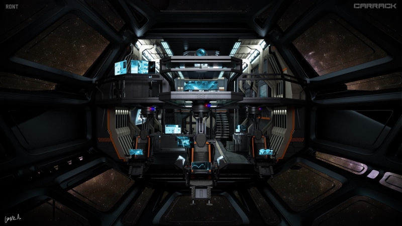 1080P, tower, low angle view, black, transportation, technology, travel, close-up, anvil aerospace, lighting equipment, gray, computer, control, Star Citizen