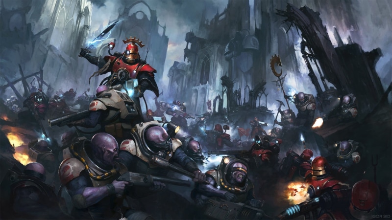 the genestealers, Adeptus Mechanicus, Warhammer 40 000, 1080P, sicarii, forge world