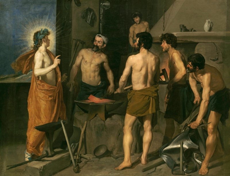 mythology, 1080P, picture, Diego Velazquez, The Forge Of Vulcan