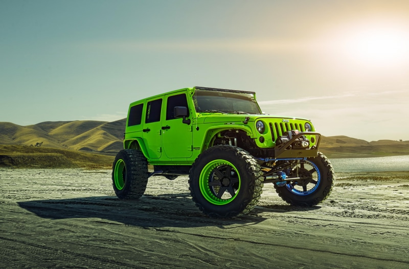 Wrangler, Wheels, Jeep, Sun, Function, Green, Front, Forged, 1080P, Custom, ADV1, Track