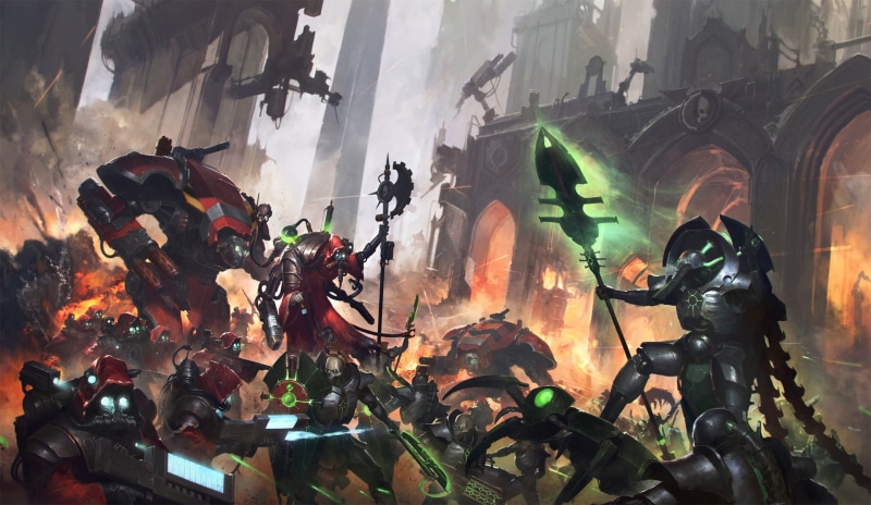 video games, WH40K, 1920x1115 px, Necrons, Warhammer 40, Adeptus Mechanicus, 1080P