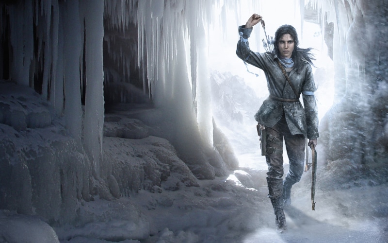 outdoors, winter, standing, one person, warrior, beauty in nature, lifestyles, women, adult, young women, snow, Rise of the Tomb Raider, three quarter length