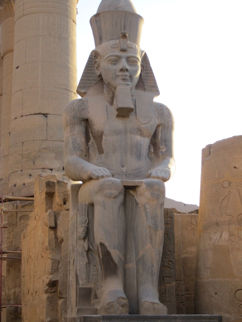 archaeology, luxor, built structure, sculpture, nile, egypt, 4K, belief, architecture, day, travel destinations, architectural column, temple, creativity
