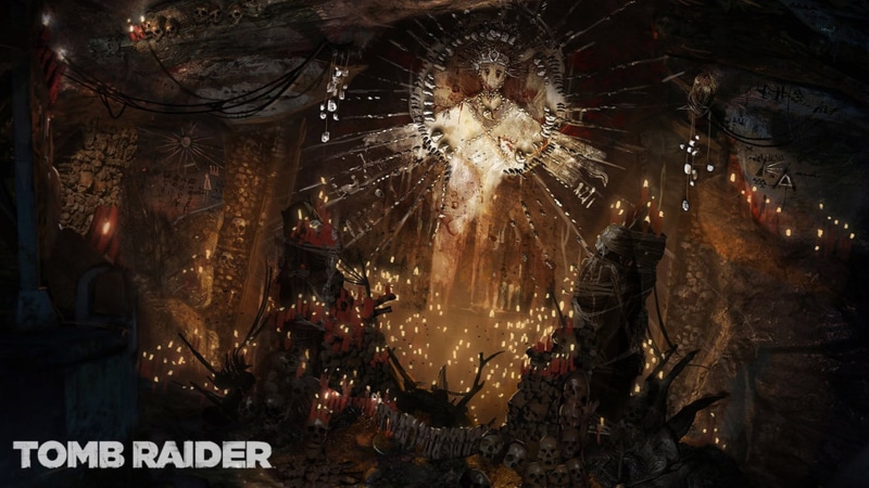 Tomb Raider, raider, Lara Croft, christmas ornament, firework, religion, no people, game, text, 1080P, arts culture and entertainment, event