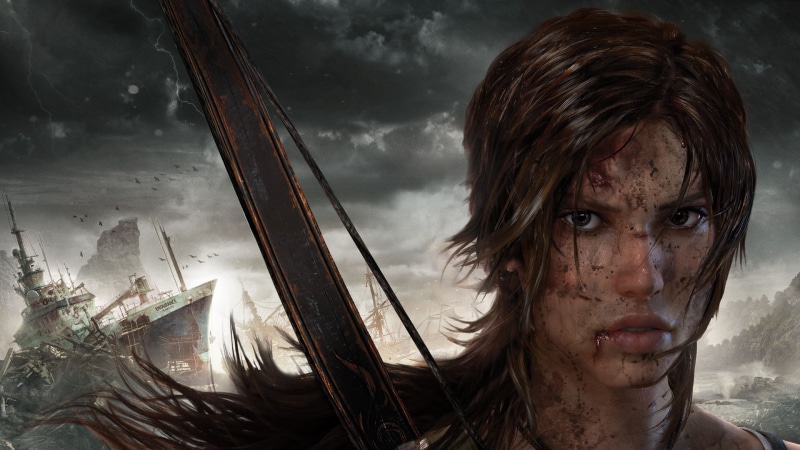 real people, ship, Lara Croft, outdoors, digital, looking at viewer, close-up, dirty, woman, young adult, young women, human face, nature, 1080P, character