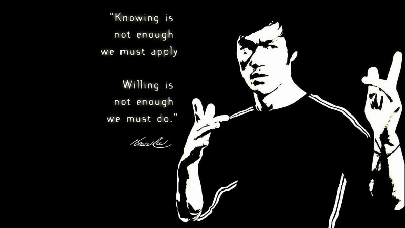 quote, motivational, Bruce Lee, 2K