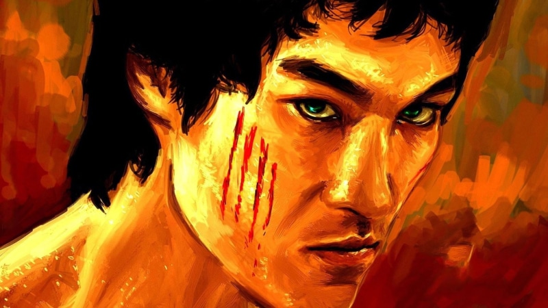 Bruce Lee, 1080P, artwork, blood
