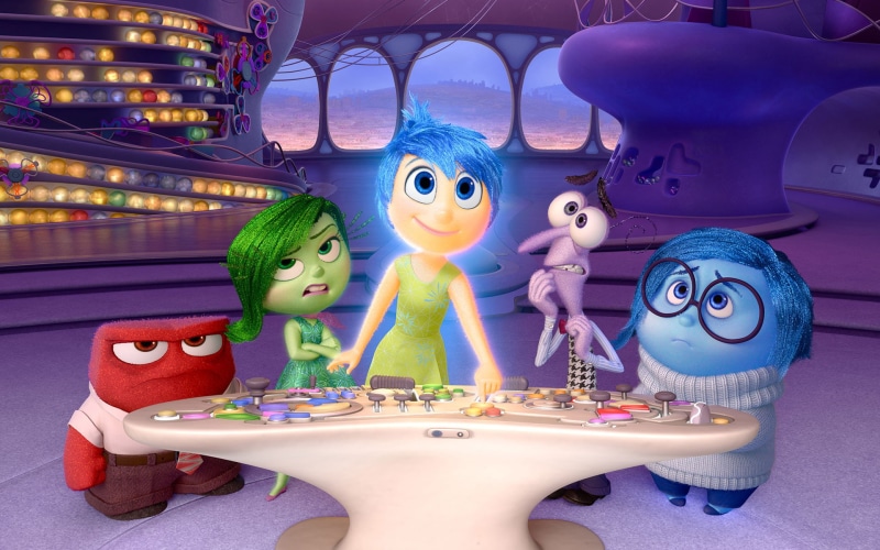 fear, movie, inside out, sadness, disgust, anger, inside, 1080P, disney, joy