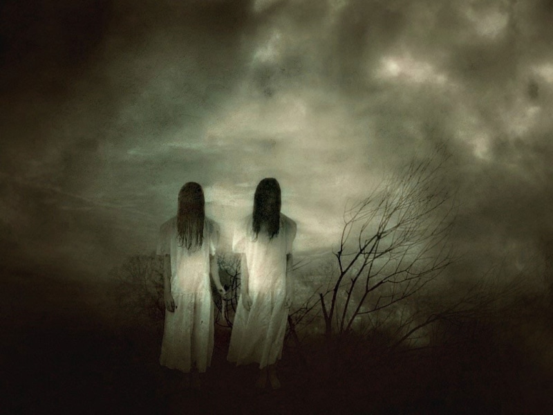 fear, ghost, girls, art, hd, scary, entertainment, twin, 480P