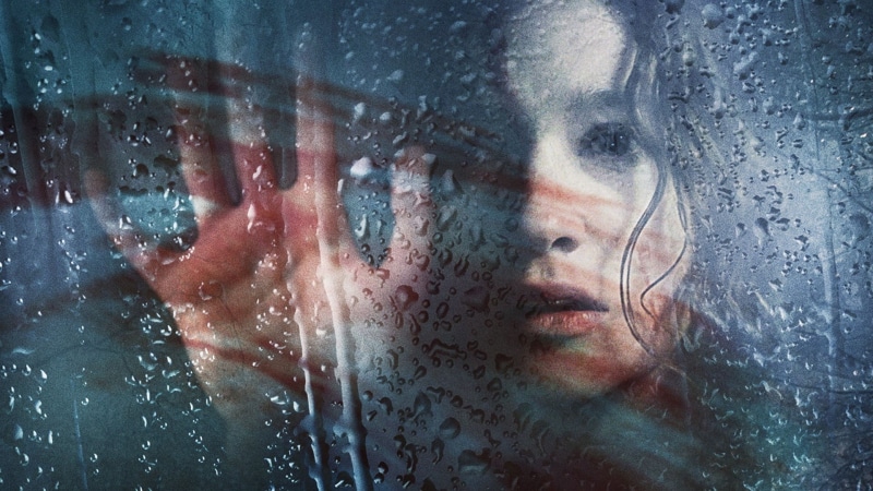 woman, black, body part, s, drop, human body part, hair, human hand, looking, rain, indoors, wet, human face, glass - material, face, real people, hand