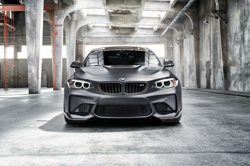 motor vehicle, 4K, transportation, 4K, 2018, stationary, car, day, mode of transportation, BMW M2 M Performance Parts, architectural column, building