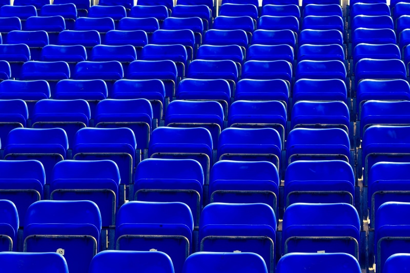stage - Performance Space, stadium, backgrounds, sport, absence, auditorium, blue, chair, various, bleachers, no People, sports, abstract, sports stadium