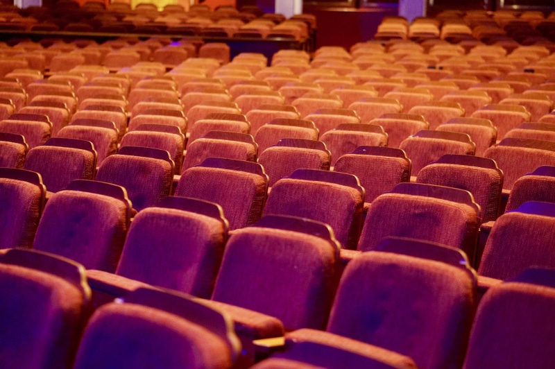 indoors, arrangement, chairs, arts culture and entertainment, architecture, backgrounds, repetition, theatre, large group of objects, concert, full frame