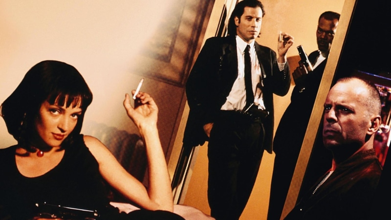 Bruce Willis, Pulp Fiction, 1080P, John Travolta, samuel l jackson, Uma Thurman, movies