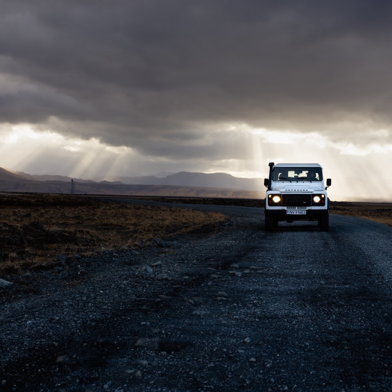 storm, crepuscular, photography, motor vehicle, 2K, road, storm cloud, road trip, speed, clouds, environment, outdoor, suv, overcast, travel, scenics - nature