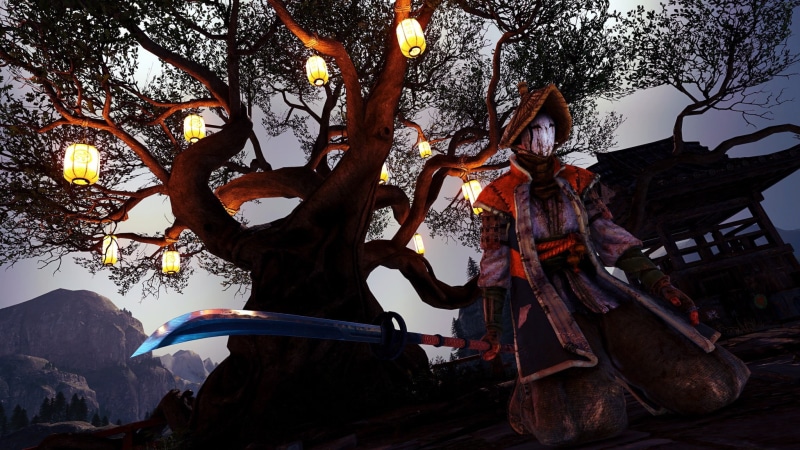 religion, growth, trunk, beauty in nature, plant, For Honor, nature, screen shot, tree trunk, art and craft, tree, samurai, sky, place of worship, built structure