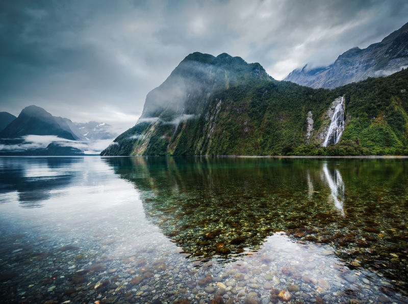Lake, sky, New Zealand, mountain range, Digital, High, aotearoa, Morning, unesco, Water, Zealand, day, non-urban scene, Processing, fiordlandnationalpark