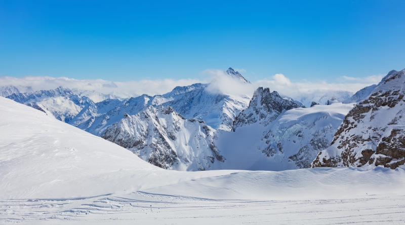 sky, scenic, europe, slope, alps, tranquil scene, snowcapped mountain, white color, extreme terrain, snow, no people, frost, rock, peak, view, non-urban scene