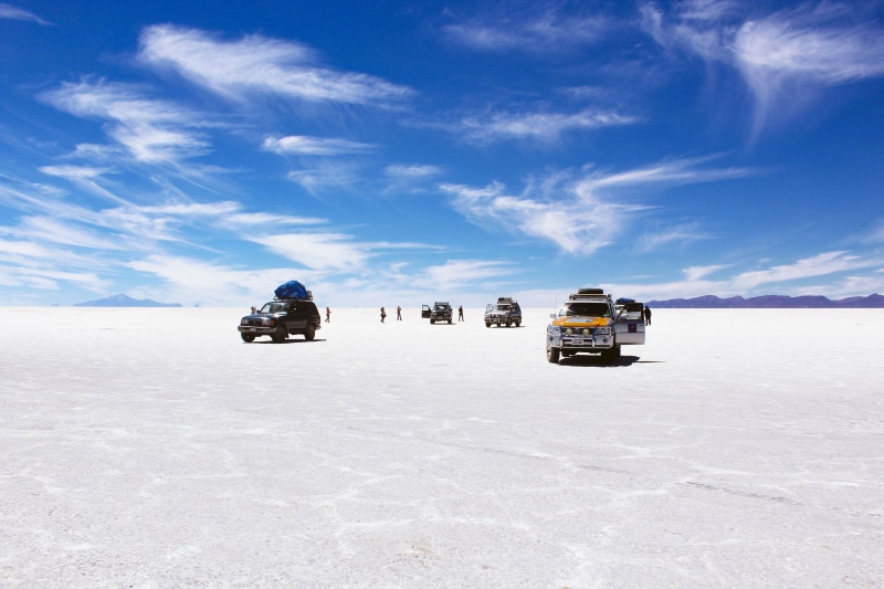 saltflat, transportation, winter, Salar de Uyuni, jeep, nature, outdoors, Expedition, four, cloudy, weather, landscape, utility, cold - Temperature, salt