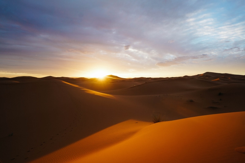 landscape, dune, dessert, climate, cloud - sky, Sunset, sahara Desert, travel, sunrise, lens flare, environment, no People, arid Climate, dramatic sky