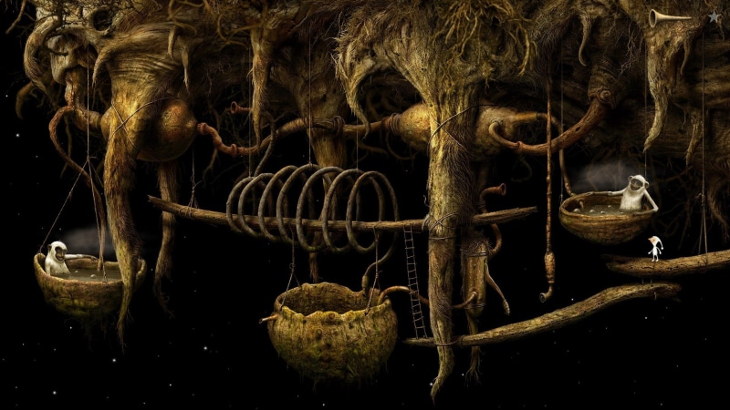 group of animals, animal wildlife, food and drink, animals in the wild, plant, indoors, animals in captivity, samorost 3, animal, vertebrate, hanging, nature