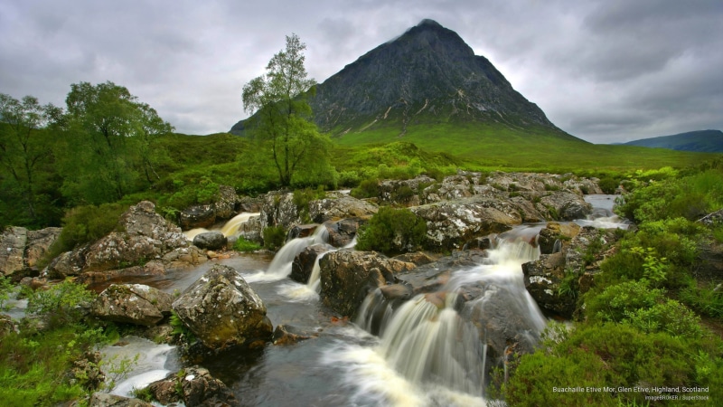 Nature, highland, glen, mor, 2K, scotland, etive, buachaille