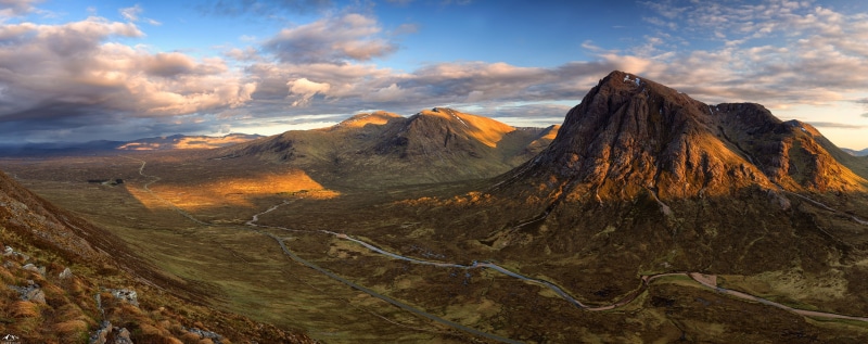 extreme terrain, non-urban scene, Panoramic, Highlands, tranquility, Scenery, united kingdom, solid, Scotland, panorama, rock, Mountain, land