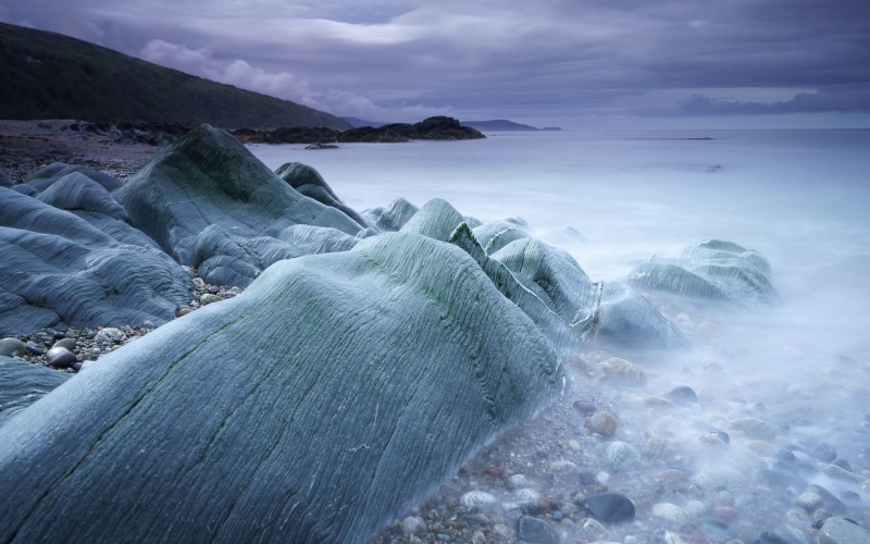 horizon over water, sky, pebble, solid, outdoors, tranquility, beach, nature, non-urban scene, Scotland, Isle of Arran, no people, cloud - sky, land, iceberg