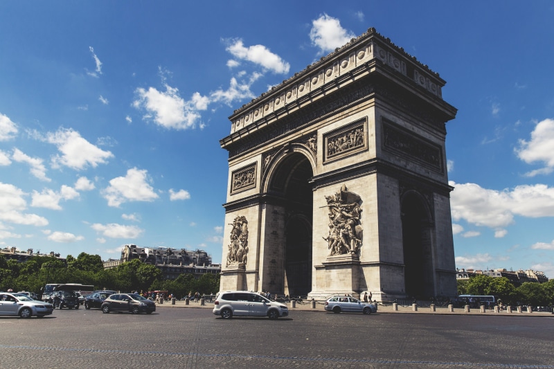urban, canon, arch, angle, the past, day, de, Wide-angle, france, no people, built Structure, shot, paris, monument, mode of transportation, international Landmark