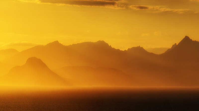 Outstanding, Golden, cloud - sky, stunning, Impressive, Nature, mountain, Scenery, water, Scotland, sun, marvelous, isle, Outdoors, idyllic, Sunlight, firthofclyde