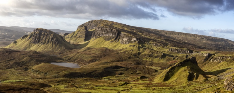 United Kingdom, Landscape, Outdoors, environment, isleofskye, sky, rock, Nature, mountain range, landslip, Skye, cloud - sky, unitedkingdom, tranquility