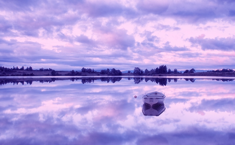 transportation, pink color, waterfront, Beautiful, white, reflection lake, Impressive, scenics - nature, Outdoors, no people, 4K, loch, rusky, extraordinary