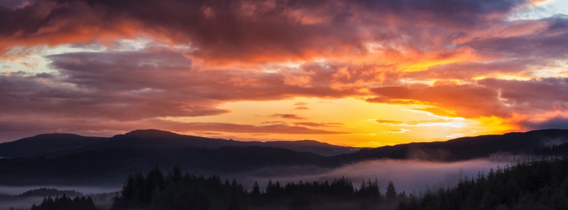 Impressive, sky, Scotland, mountain, Mist, environment, Beautiful, tree, mountain peak, tranquil scene, stunning, photography, cloud - sky, Central, aberfoyle