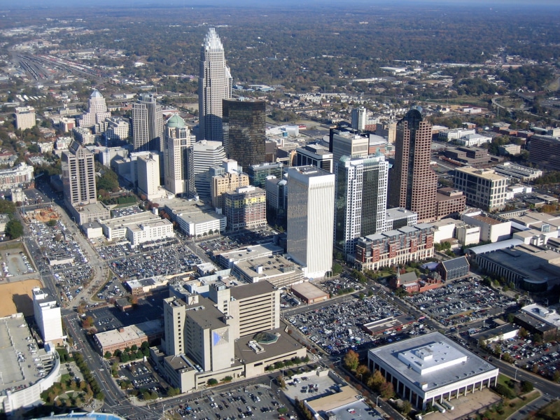 city, carolina, skyscraper, crowded, uSA, aerial View, urban Skyline, 2K, residential district, architecture, downtown, famous Place, photos, urban Scene