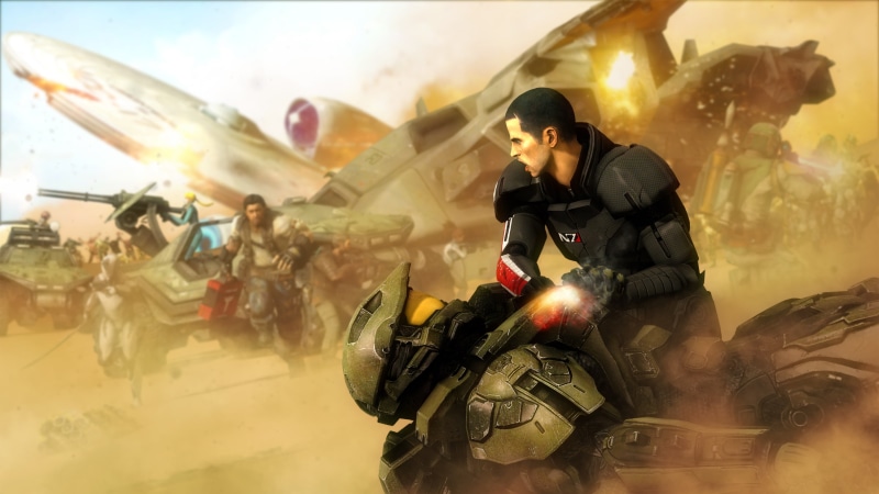 crossover, metroid, mass effect, samus aran, shepard, halo, John-117, 2K, jim raynor, master chief