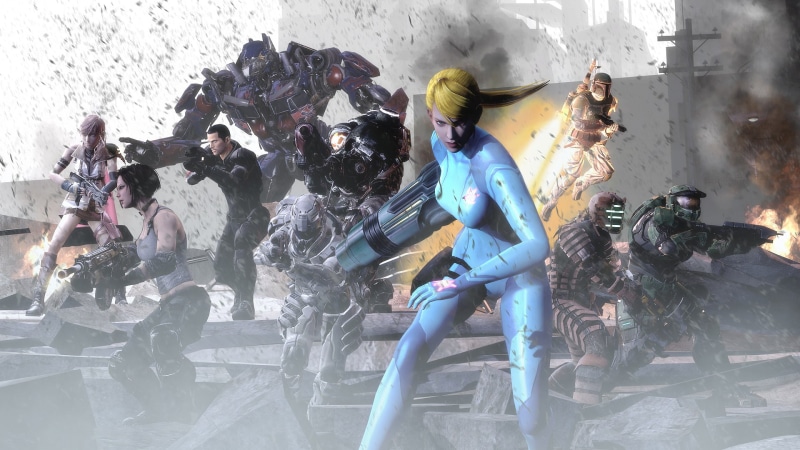 Trishka Novak, group of people, final fantasy 13, video, vanquish, art, Lightning, damaged, illustration, optimus prime, Mster Chief, Sam Gideon, young men