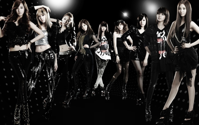girls, hd, generation, art, Korean, Girls Generation SNSD, Celebrity, 720P, Black, groups, snsd, dark