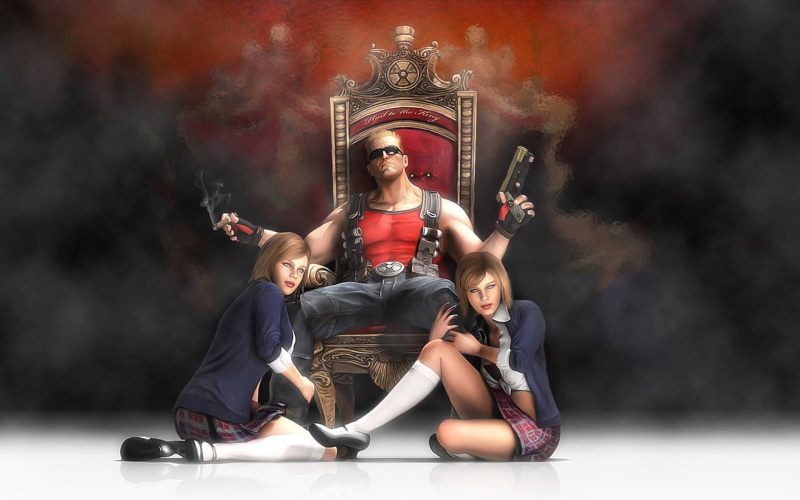 girls, forever, blood, 1080P, game, guns, duke, action, poster, nukem