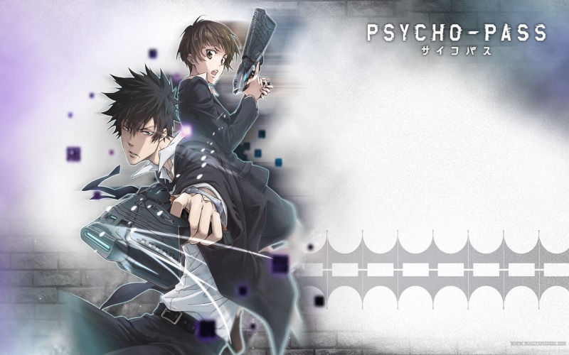 anime, 2K, Tsunemori Akane, Kougami Shinya, Psycho-Pass