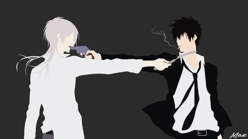 8K, Anime, Shougo Makishima, Shinya Kogami, Psycho-Pass