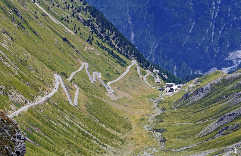 no people, day, road, summer, Yoke, non-urban scene, 2760 meter, high angle view, mountain pass, pass driving, scenics - nature, tranquil scene, italy