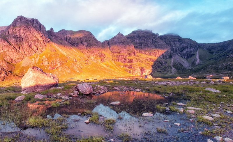 landscape, Scotland, Toll, Heart, outdoors, An Teallach, nature, scenics, 5K, West Highlands, lake, Olden, Glory, mountain, photo