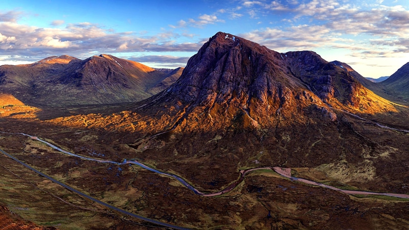 glencoe, highlands, scotland, 4K, valley, united kingdom, europe, great britain, mountains
