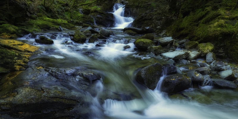 forest, rock - Object, outdoors, Scotland, Kirkton, freshness, waterfalls, photo, nature, river, Balquhidder, Waterfall, water, 5K, stream, Glen